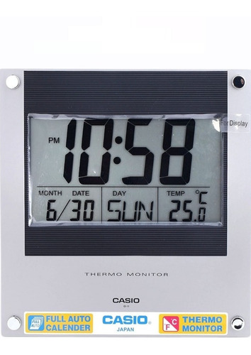Reloj De Pared Casio Digital Id11