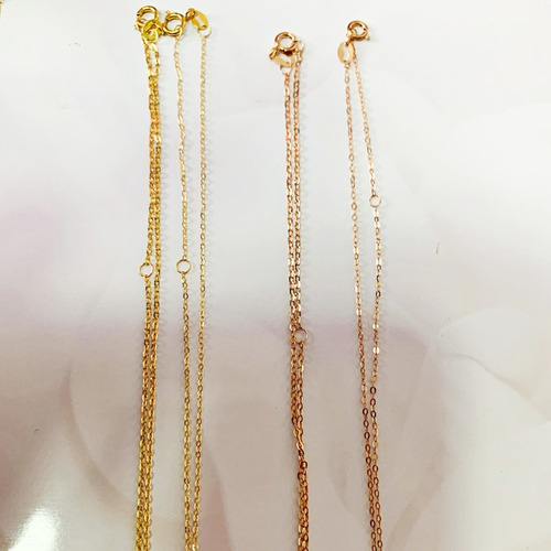 Imagen 8 de 9 de Cadena Eslabones Oro 18k Colgante Corazón Satinado Oro 24k