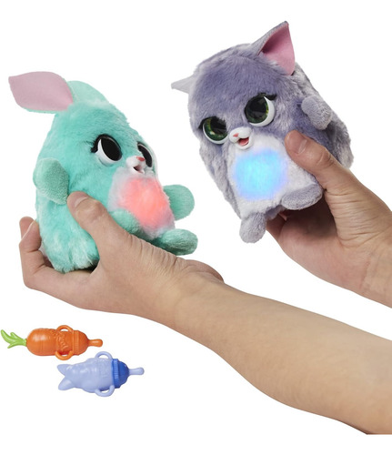 Furreal Frr Fuzzalots Gato Y Conejo 2 Pack Interactivos