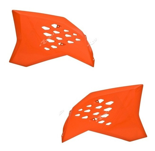 Cachas Deflectores Tanque Ktm Exc 530 08/11 Naranja Racetech