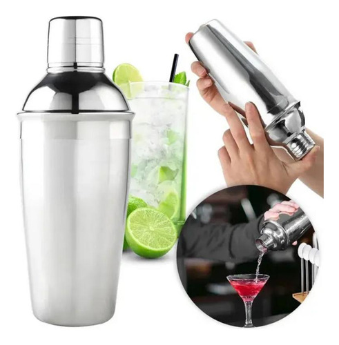 Coqueteleira Inox 750 Ml Drinks E Caipirinhas Coqueteleiro