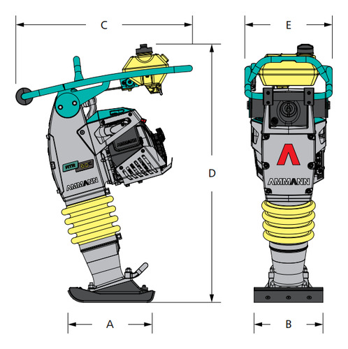 Vibropison Ammann Atr 68c Motor Benc Honda Gx100 - Lemaco