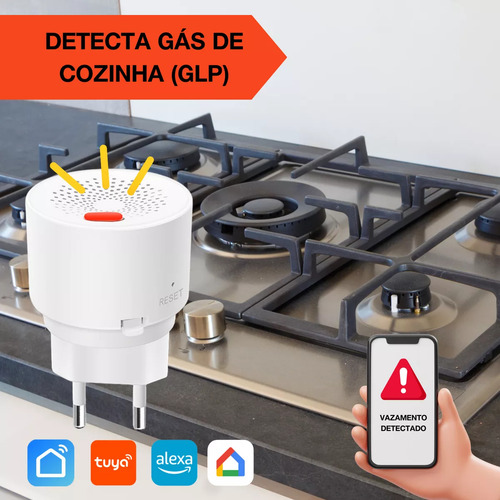 Tctor Intlignt Zigb Vazamnto Gás Snsor Smart Gn