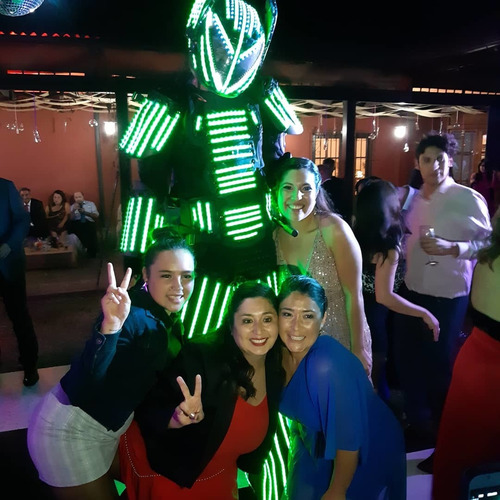 Show De Robot Led Para Matrimonios Graduaciones Cumpleaños