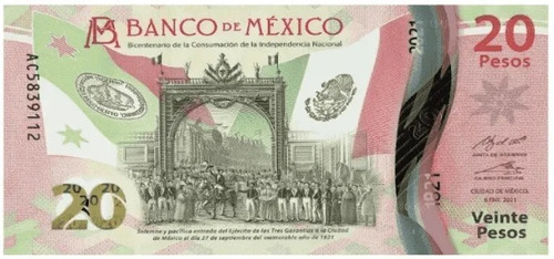 Lote 10 Billetes 20 Pesos Independencia Fam G Serie A Nuevos