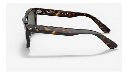 Anteojos de sol Ray-Ban Burbank talle Extra large armazón polished havana y lente green