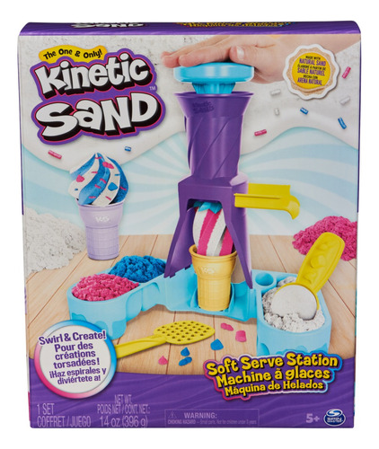 Kinetic Sand máquina de helados 396g de arena accesorios