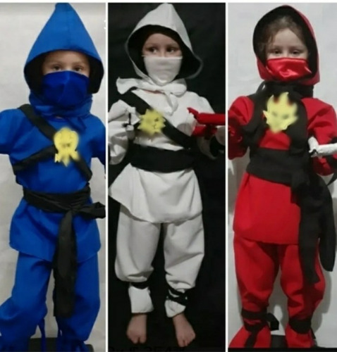 Disfraz Ninja Niño A Medida Todos Los Colores!!!
