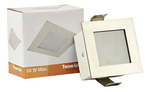 Plafon Empotrado Techo Led Decorativo Tecnolite Color Gris
