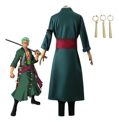 / Eee Kostum Cosplay Anime One Piece Roronoa Zoro Kostum Hot