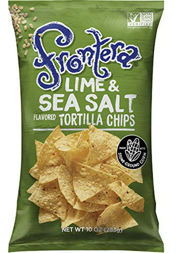 Chips De Tortilla Limón Y Sal Marina, 10 Oz.