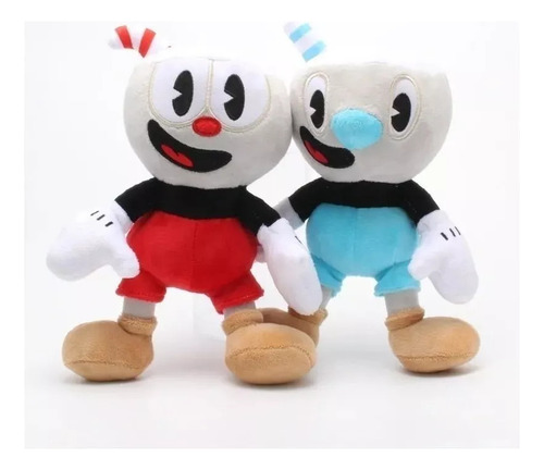 Peluche Cuphead Y Sus Amigos 25 Cm Cabeza De Taza Precio X1