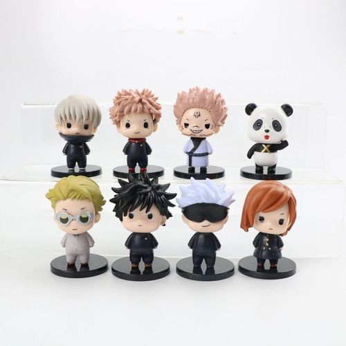 Imagen 6 de 6 de Set 8 Figuras De Jujutsu Kaisen 8cm