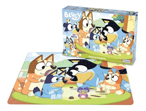 Imagen 1 de 1 de Puzzle Gigante Bluey 40 Piezas Rompecabeza Didactico