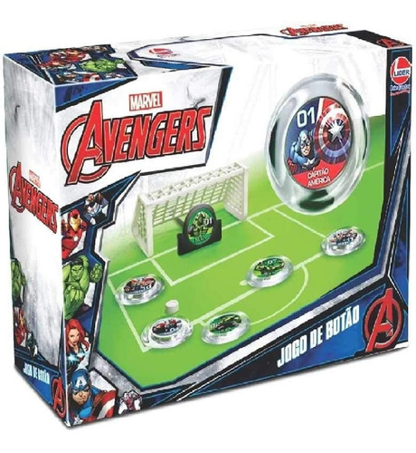 Jogo De Botao Marvel Avengers Sortido Lider Brinquedos