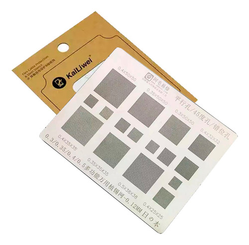 Plantilla Stencil Reballing Universal Para Celular Acero