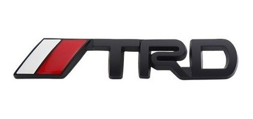 Logo Emblema Trd Adhesivo Metalico Negro Tuning