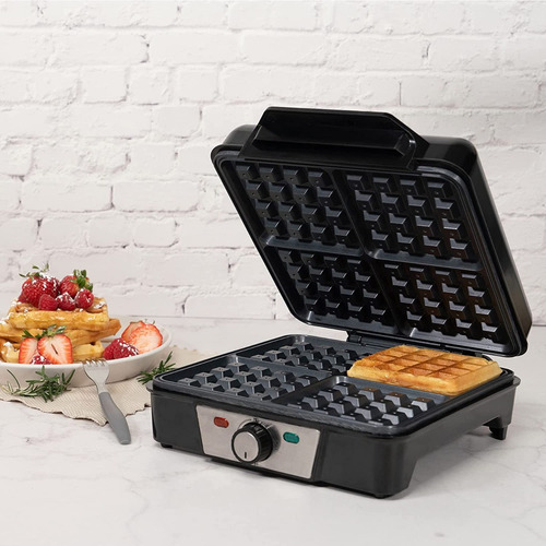 Waflera Eléctrica Masterchef Mk-wm-4 Color Gris 120v