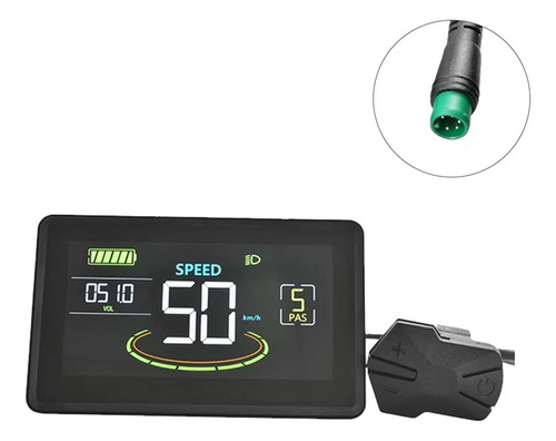 Medidor De Pantalla Lcd Para Bicicleta Eléctrica H6c, 24 V-6