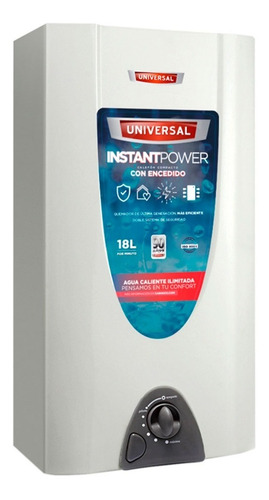 Calefón Universal 17,5lts Cu-180 Gn Instant Power Blanco 6c