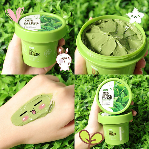 Hr Mascarilla De Té Verde Mascarilla De Barro Limpiadora