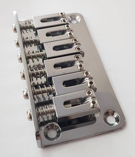 Imagem 2 de 8 de Ponte Fixa Standard Guitarra Stratocaster Cromada Dolphin !!