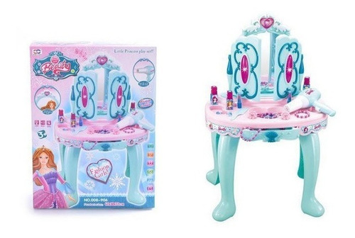 Imagen 3 de 5 de Juguete Mrs Toys Tocador Con Luces Y Sonidos-celeste