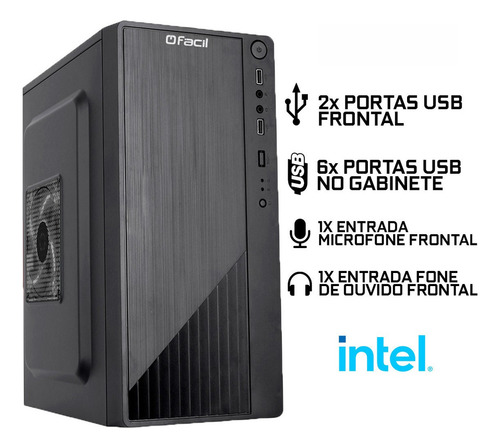 Computador Completo Fácil Intel I7 4ª Geração 8gb Ssd 240gb