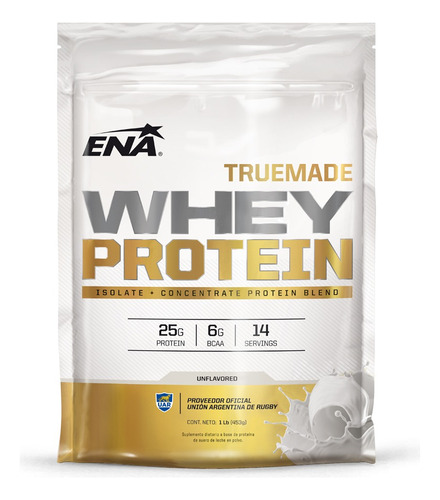 Ena True Made Whey Protein Sabor Neutro 1 Lb (453 G) Sabor Sin sabor