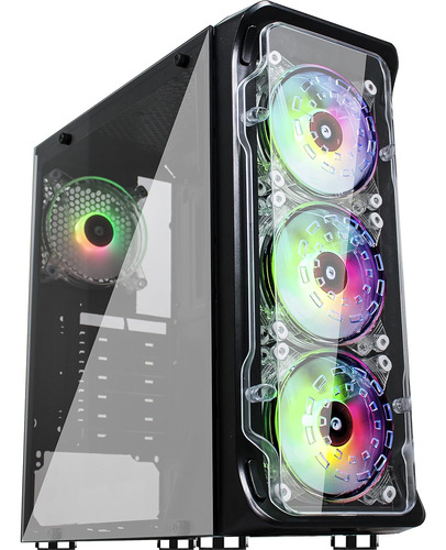 Kediers Caja De Ordenador Atx Torre Media Pc Gaming Case Ope