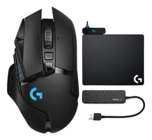 Logitech G502 Lightspeed Wireless Hero Gaming Mouse Bundle Y
