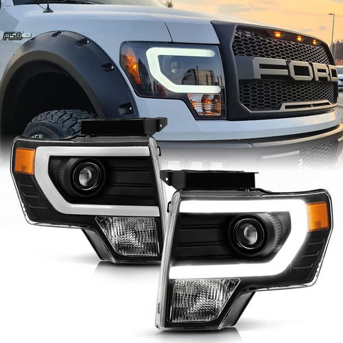 Acanii - Para Modelo Halógeno 2009-2014 Ford F150 Pickup Bla