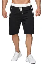 Comprar Bermudas Para Hombre,pantalones Cortos Deportivos Negros
