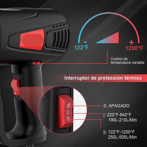 Pistola De Calor, Pistola De Aire Caliente 2000w