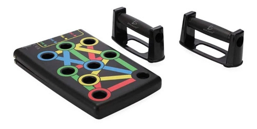 Tabla Push Up Lagartijas Crossfit Gym Ejercicio Color Negro Negro