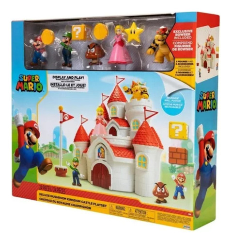 Mario Bros Nintendo Set De Juego Castillo Bowserz