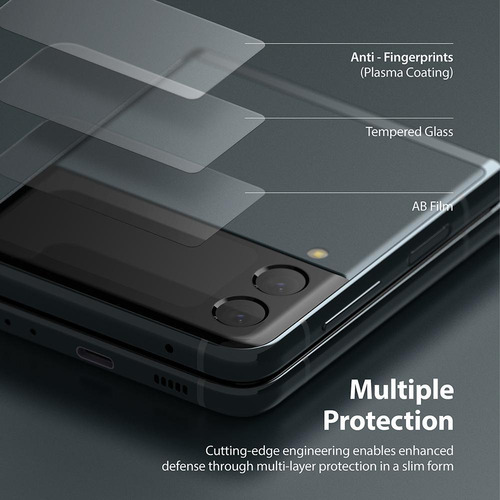 Vidrio Display Ringke Galaxy Z Flip 3 (contiene 3 Unidades)