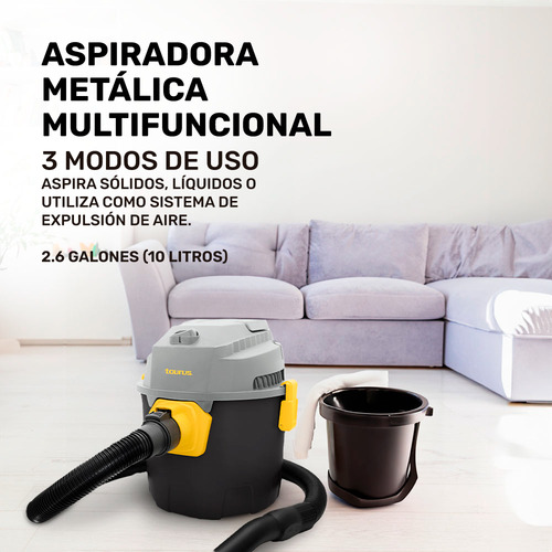Aspiradora Multiusos Taurus Hurricane Para Seco O Mojado Negro