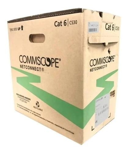 Cabo De Rede Cat6 Lance De 100m Branco Commscope Netconnect