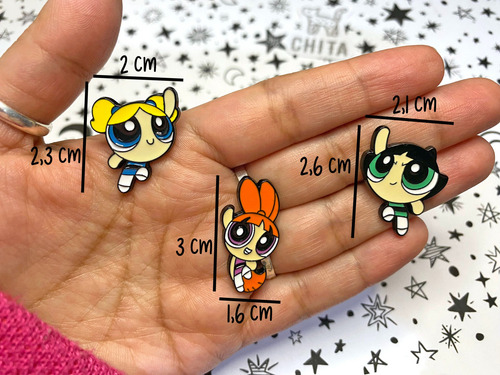 Set 3 Pin Las Chicas Superpoderosas / Dibujos Animados