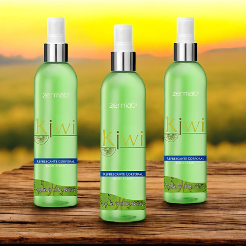 Set De 3 Lociones Refrescantes Kiwi Zermat 250 Ml