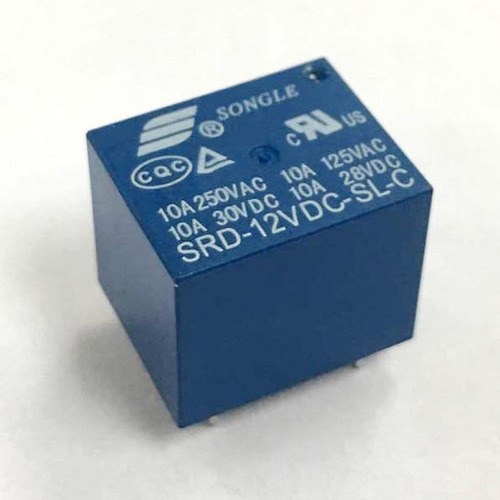 20 Piezas Mini Relay 12v Dc 10a 250v Spdt 5-pins Pcb