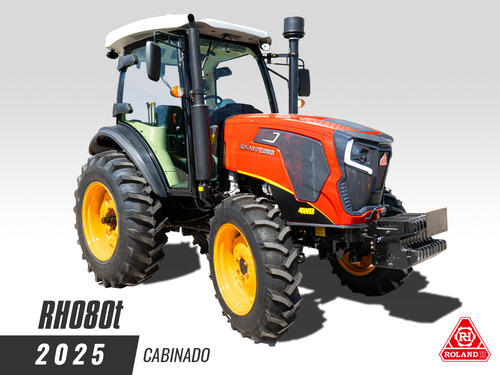 Tractor Roland H 80hp Doble Traccion Con Cabina Y Ruedas Agr