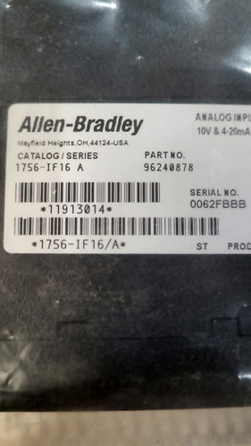 Modulo 1756-if16 Serie A Allen Bradley