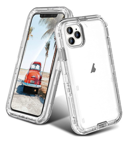 Funda Para iPhone Esquinas Reforzadas Alto Impacto Antishock Color Transparente iPhone 14 Pro