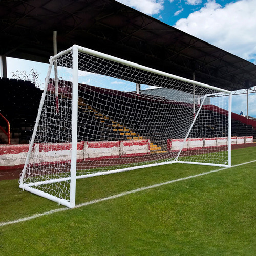 Red De Fútbol 11 2mm Nylon 7.5x2.5x0.6m Uv Gismar - Queofert Blanco