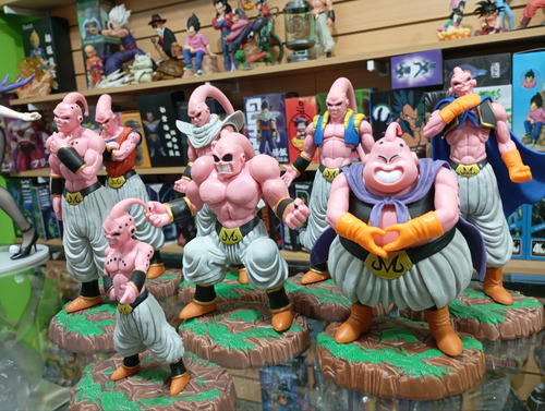 Figura Anime Majin Boo Set X8 Dragón Ball Z Set X8 12-16cm