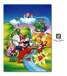 Pôster Super Mario Bros 2 Usa Nes Nintendo Retro 29,7x42cm