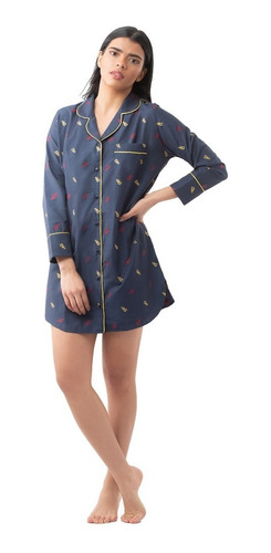 Pijama Camisón Mujer Noite Lobster Print