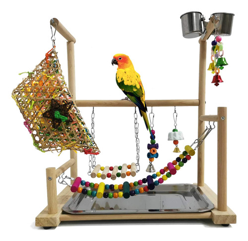 Kathson Parrot Playstand Bird Playground Conures Soporte De